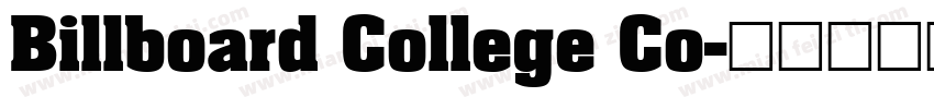 Billboard College Co字体转换